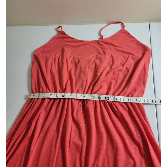 Old Navy Pink Waist Defined Slub Knit Sleeveless Cami Mini Dress Women's Size XL - Picture 5 of 7
